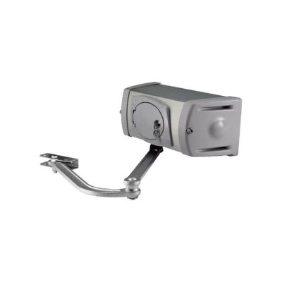CAME FE4024V high-speed 24V self-locking gearmotor for swing gates up to 800kg and 4m. Intensive duty cycle and adjustable gate speed.